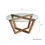 Thumbnail: Lotus Glass Coffee Table / Walnut