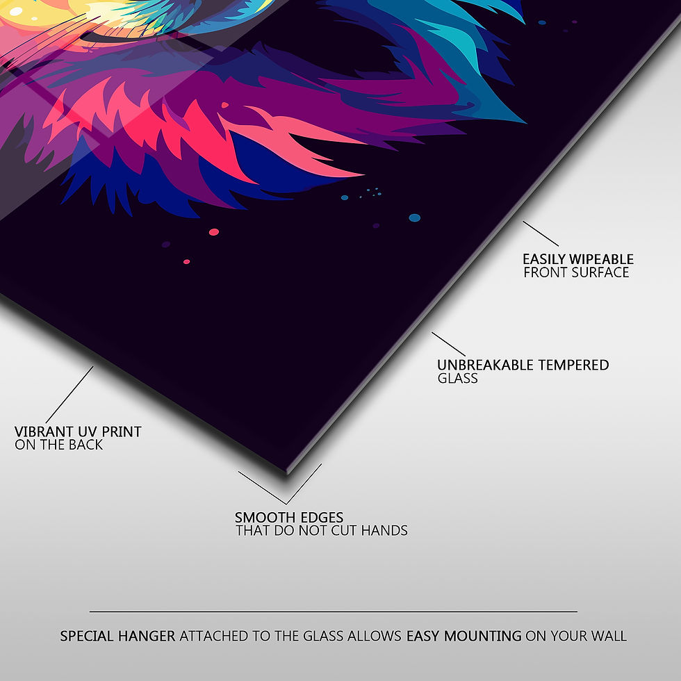 Thumbnail: Colorful Wolf Illustration Wall Art