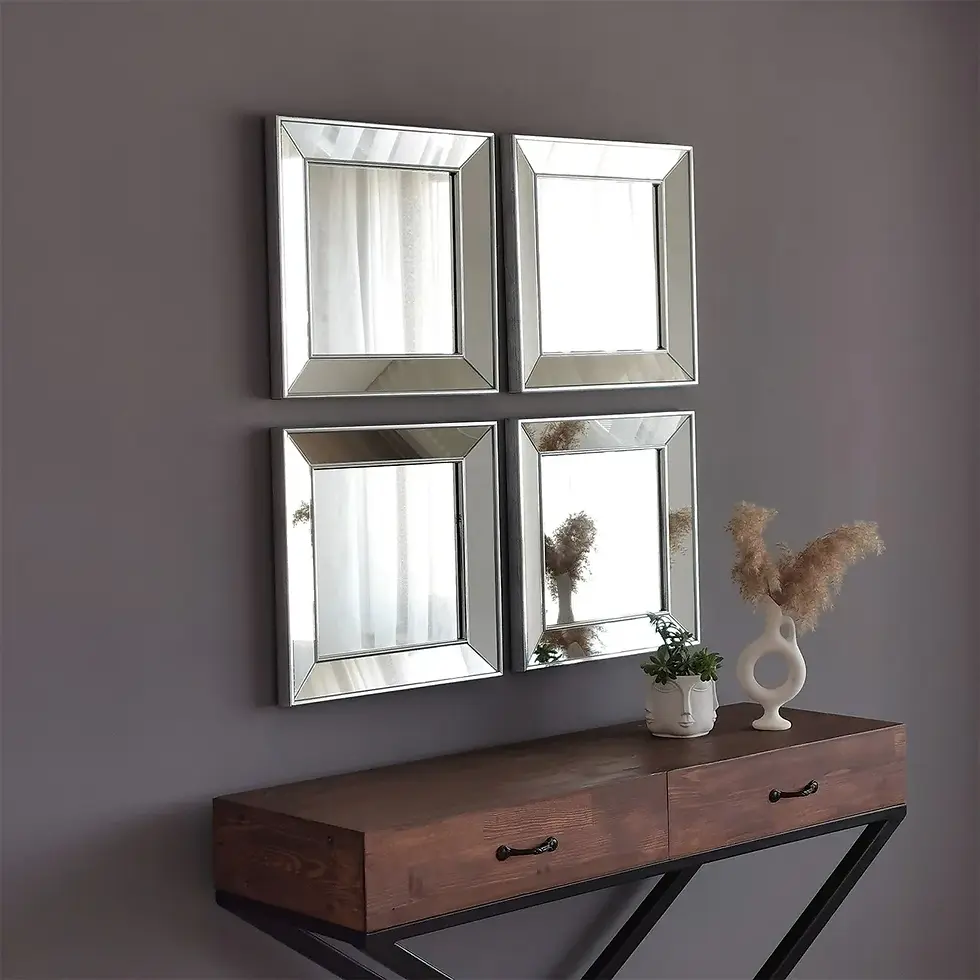 Thumbnail: 4x Silver Framed Mirror