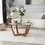 Thumbnail: Lotus Glass Coffee Table / Walnut