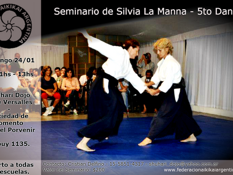 24 de Enero - Seminario Silvia La Manna. 5to Dan