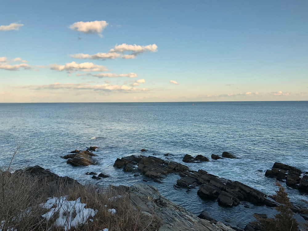 Rocky Maine coastline.