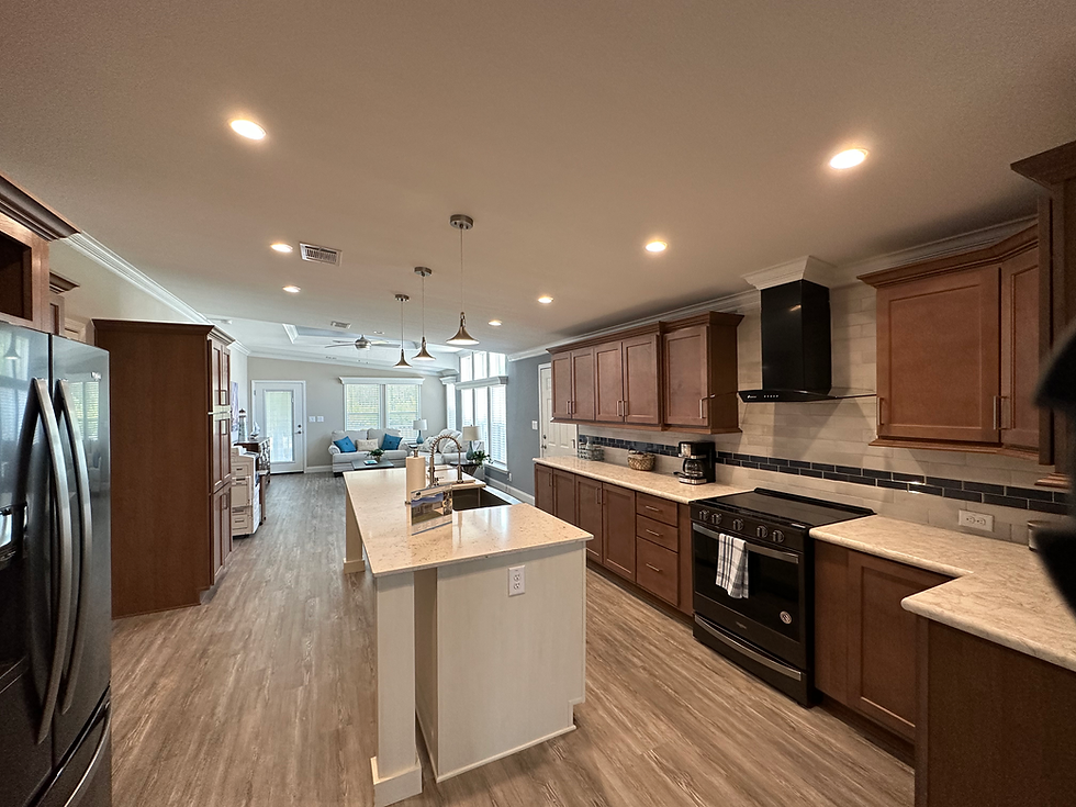 Luxury Manufactured home kitchen at Plantation Oaks of Ormond Beach