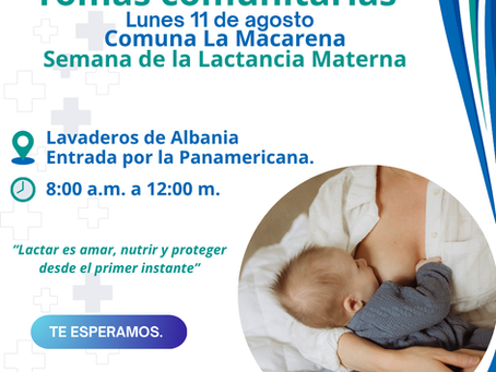 🤱 ¡Celebremos la Semana de la Lactancia Materna!