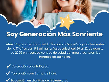 ¡La sonrisa de los niños, niñas y adolescentes es nuestra prioridad!