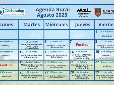Agenda rural Agosto de 2025.
