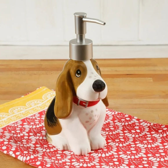 Pioneer Woman Charlie Basset Hound Dog Pump Liquid Soap Dispenser