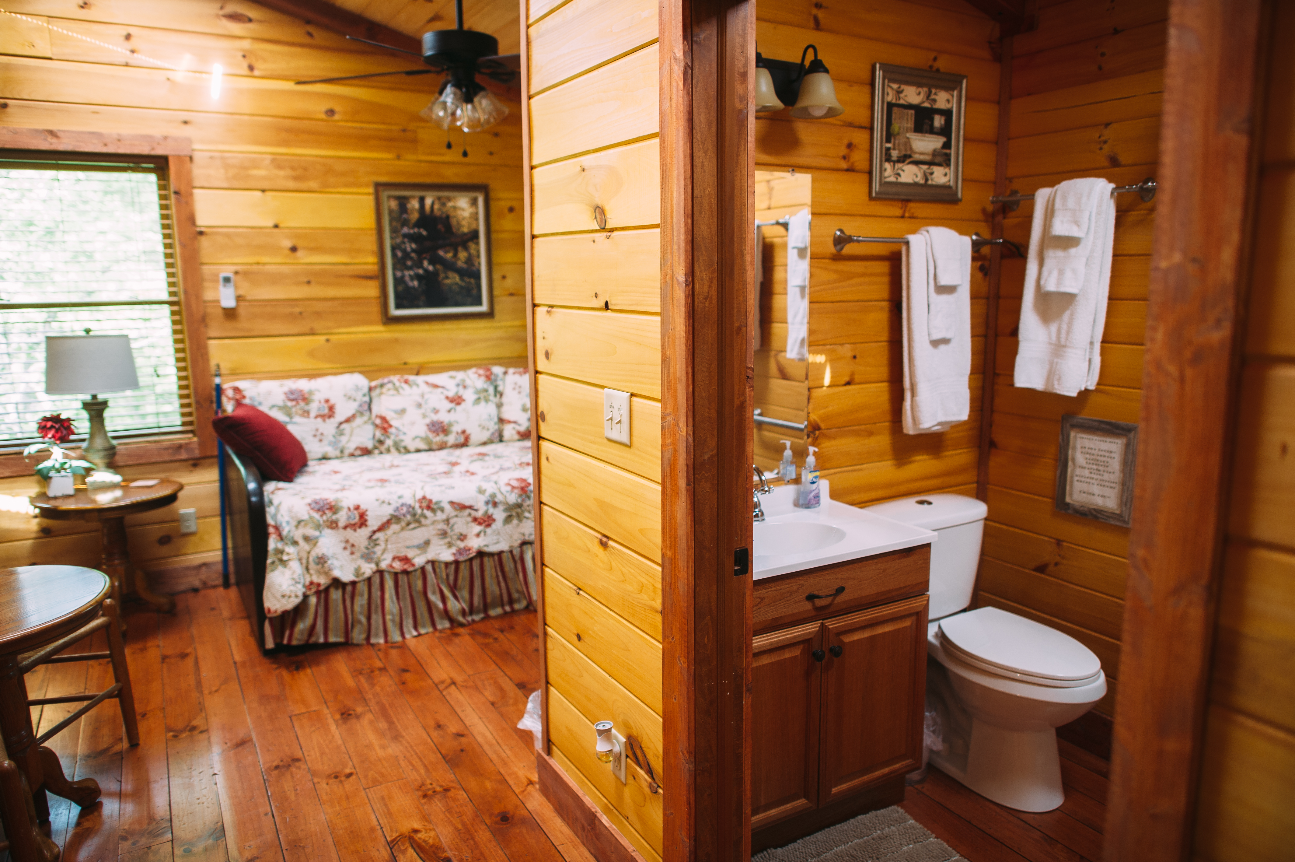 Cuddly Cub Loft area/bathroom