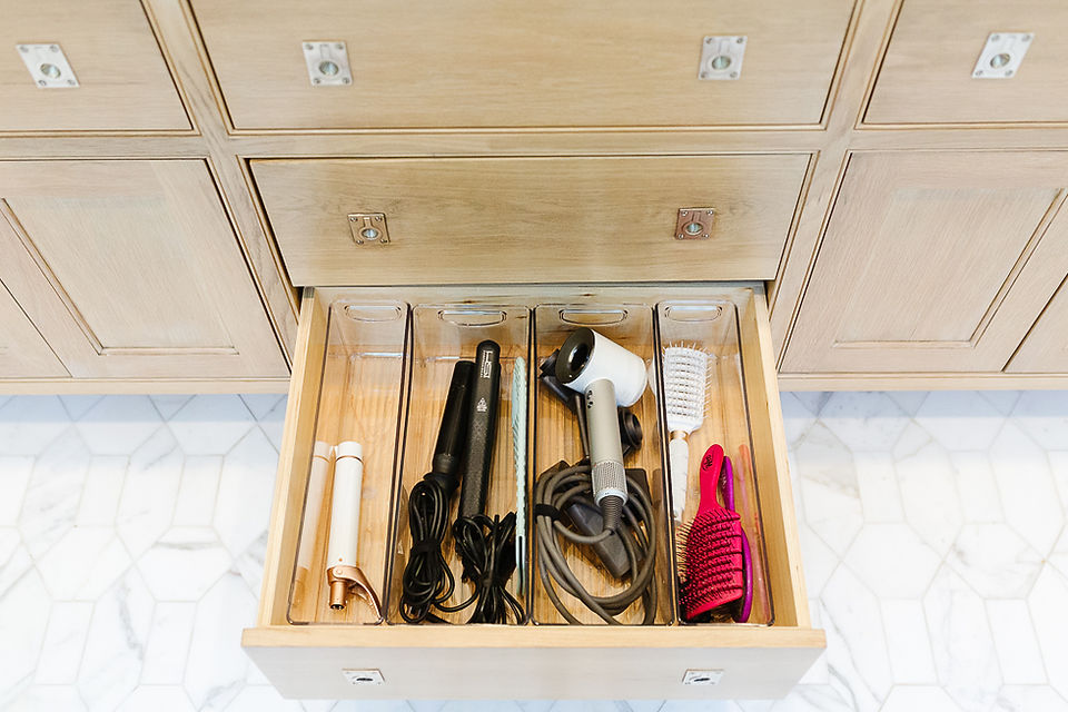 Shea McGee Primary Bathroom Organization