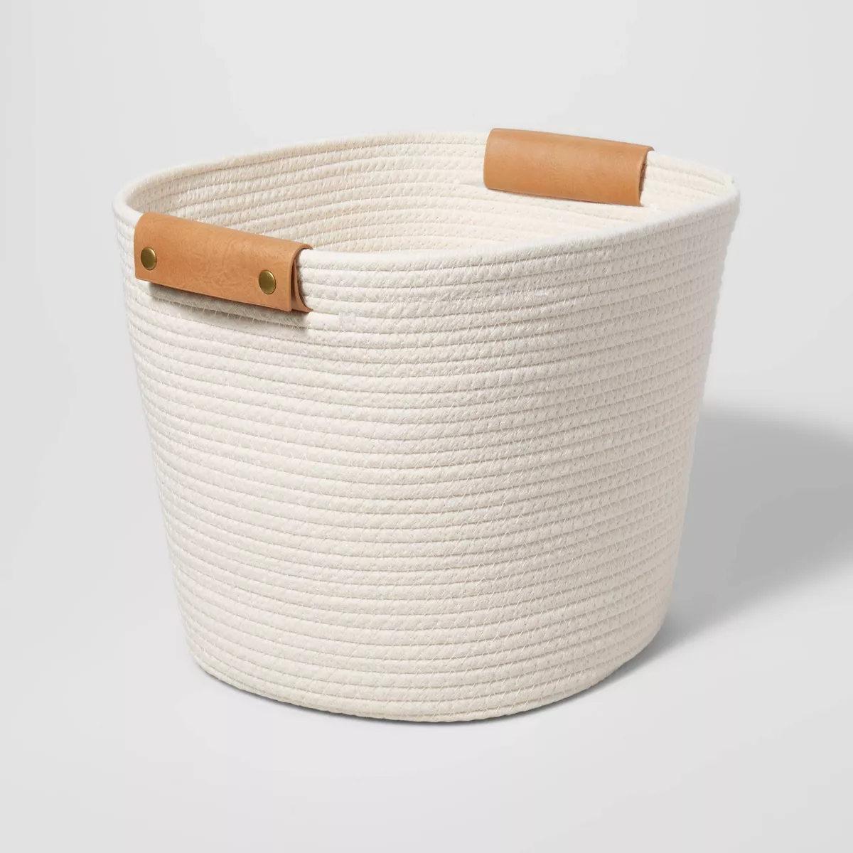 13 Inch Decorative Coiled Rope Square Base Tapered Basket Brightroom Target