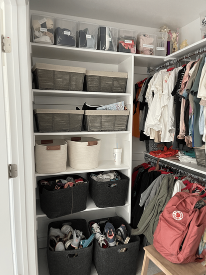 Teen Girl Closet After Home Renovation