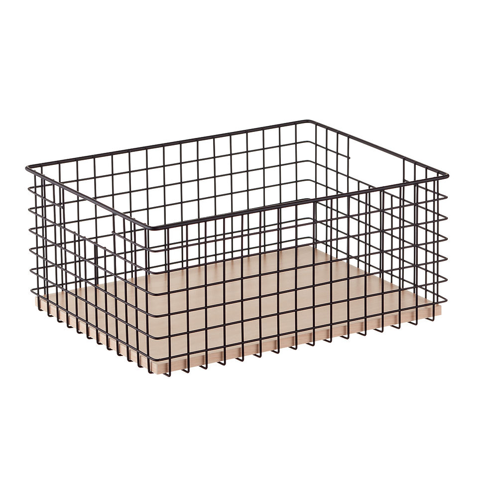 Maddox Wire Grid Bins The Container Store