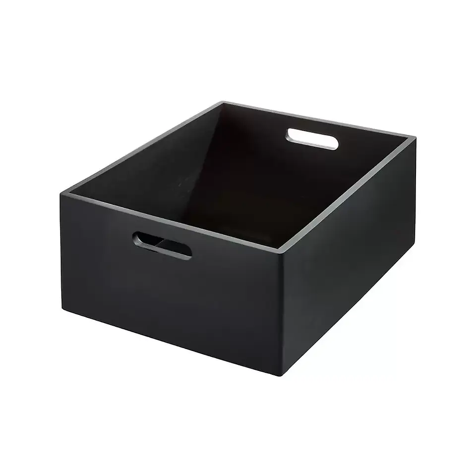 The Home Edit All Purpose Bin Black The Container Store
