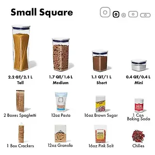 OXO Pop Pantry  Container Store Acrylic Airtight Containers