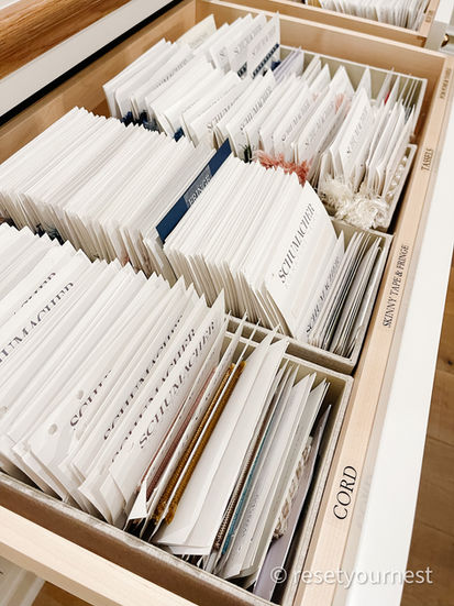 Interior Design Organization - The Fox Group Project Fabric Samples