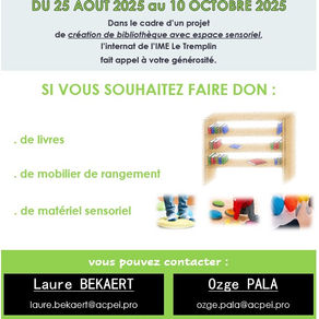 L'Internat de l'IME Le Tremplin lance un appel aux dons ...