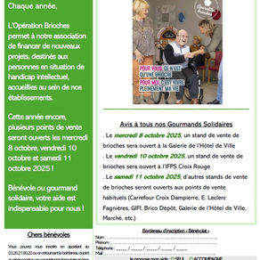 Opération Brioches 2025 : recrutement de bénévoles