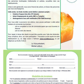 Opération Brioches : pensez à passer commande !