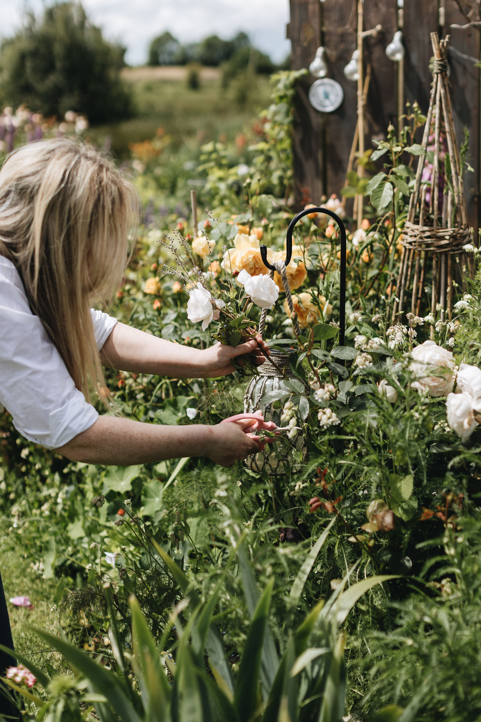 Cutting straight from the garden