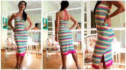 Colorful stripped dress