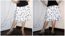 Black white skirt