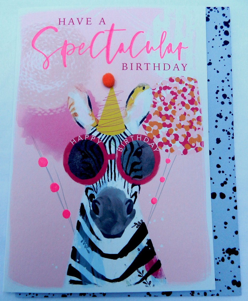 Neon Fiesta Birthday Card