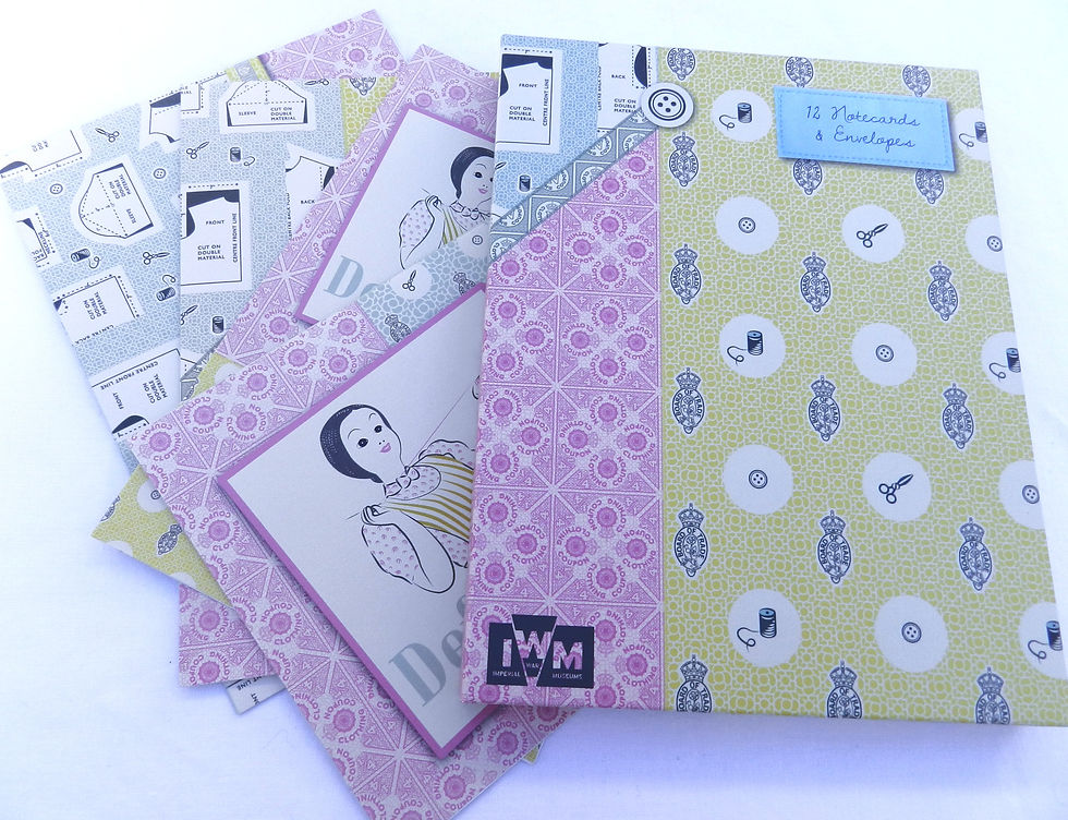 Thumbnail: A Stitch in Time Notecards in a folding wallet.