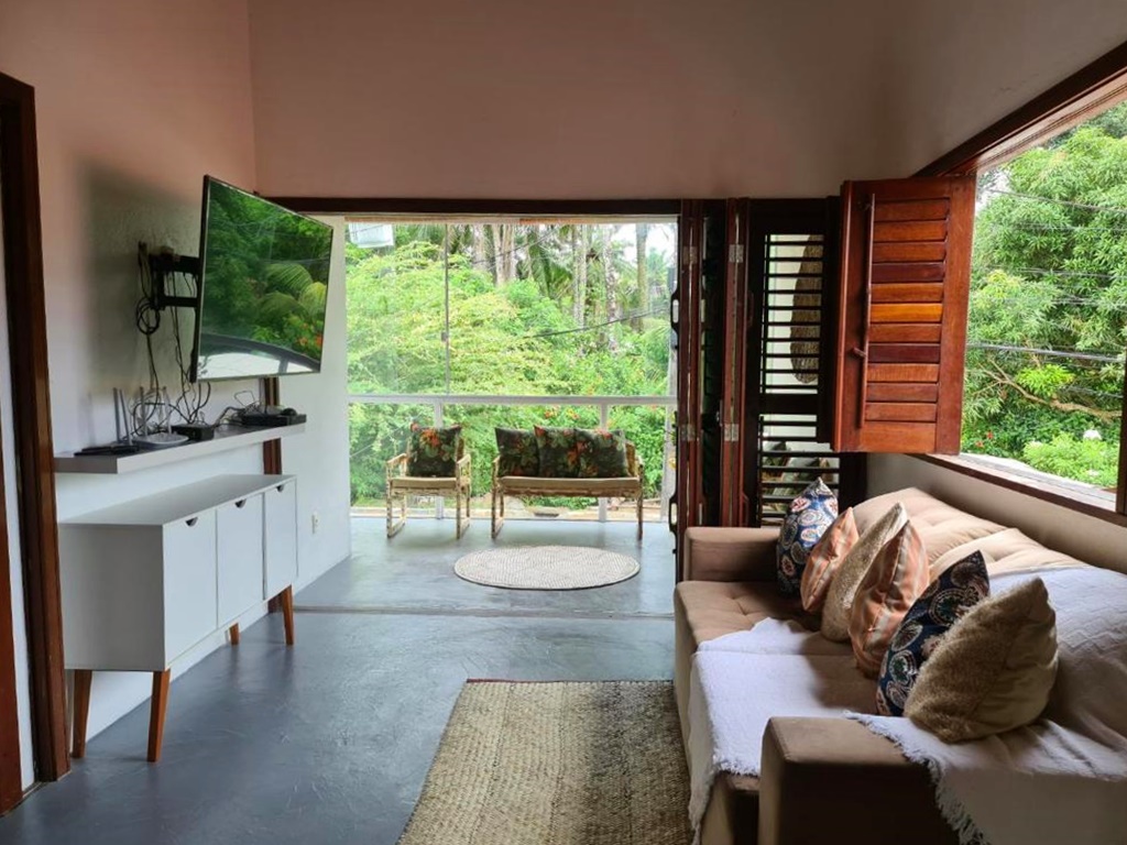 Casa Vida Li Boipeba sala de estar