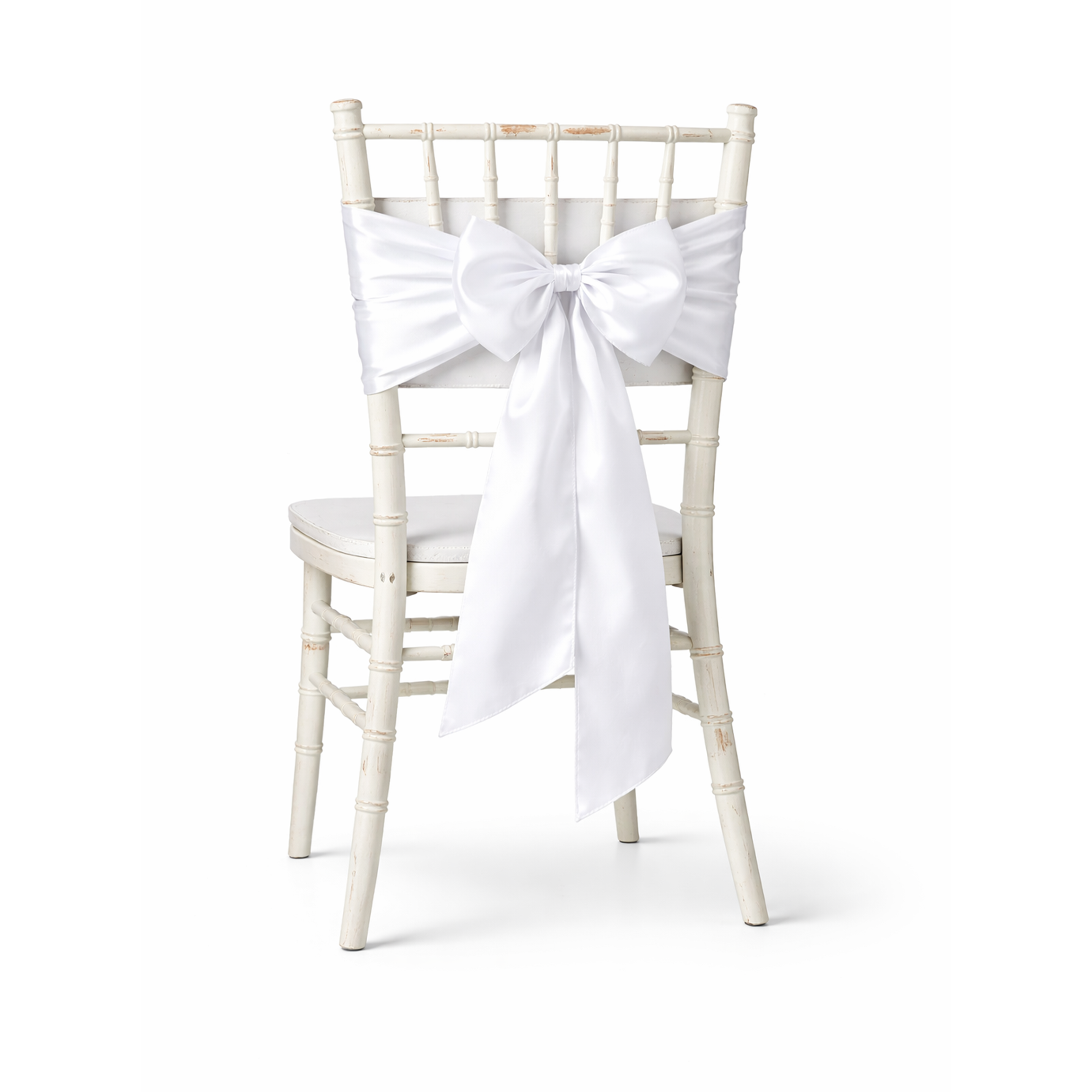 Mašľa satén - biela