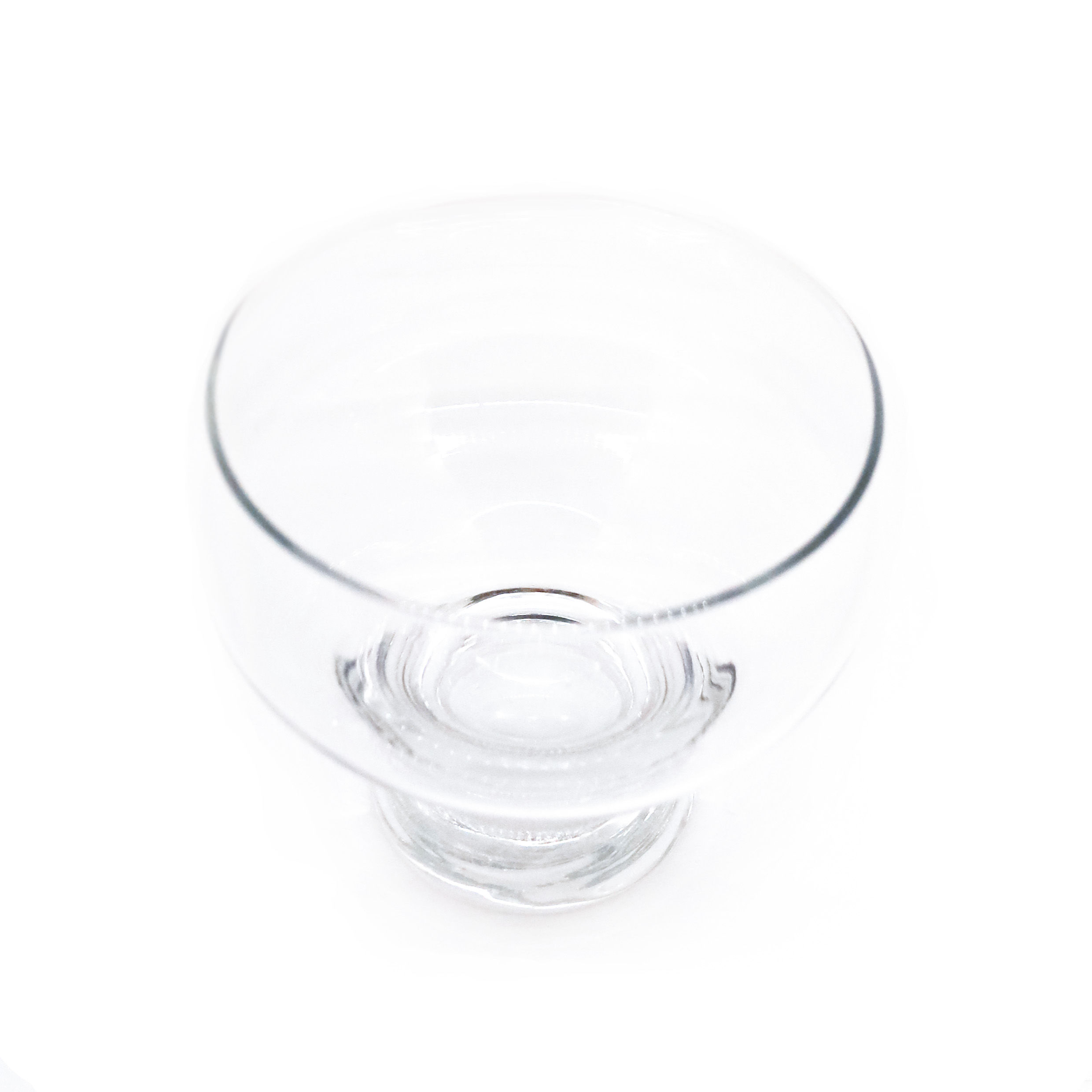 Sklenená miska na stopke