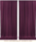 14' X 4' AUBERGINE TAFFETA DRAPE