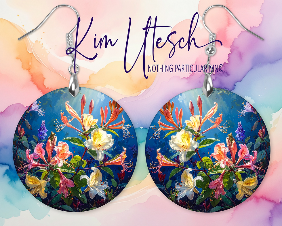 Thumbnail: June Honeysuckle Earrings — A Bloom of Devotion and Summer Sweetness