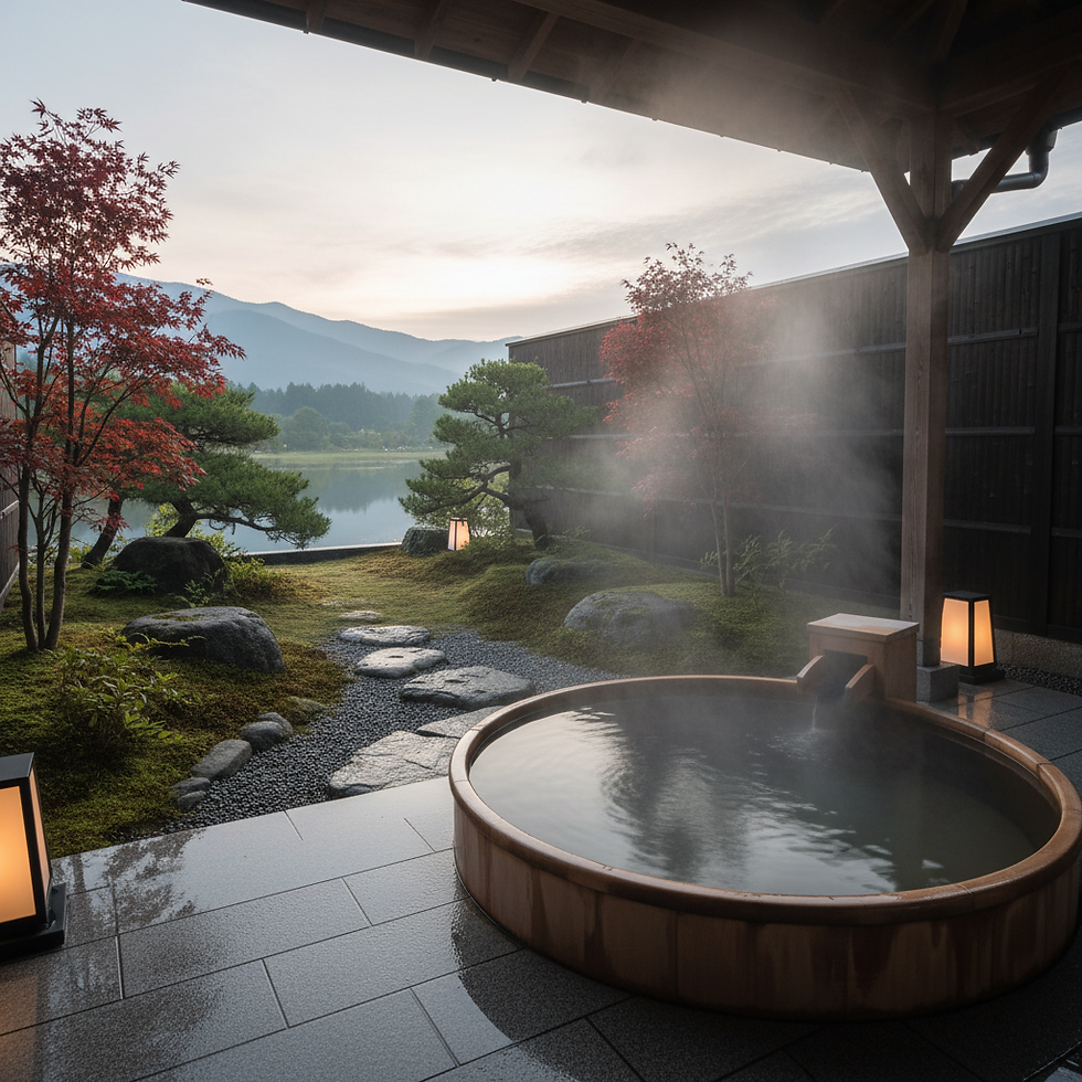 Immerse yourself in authentic Japanese luxury by staying in a two-story villa with a private onsen, accommodating up to six guests.