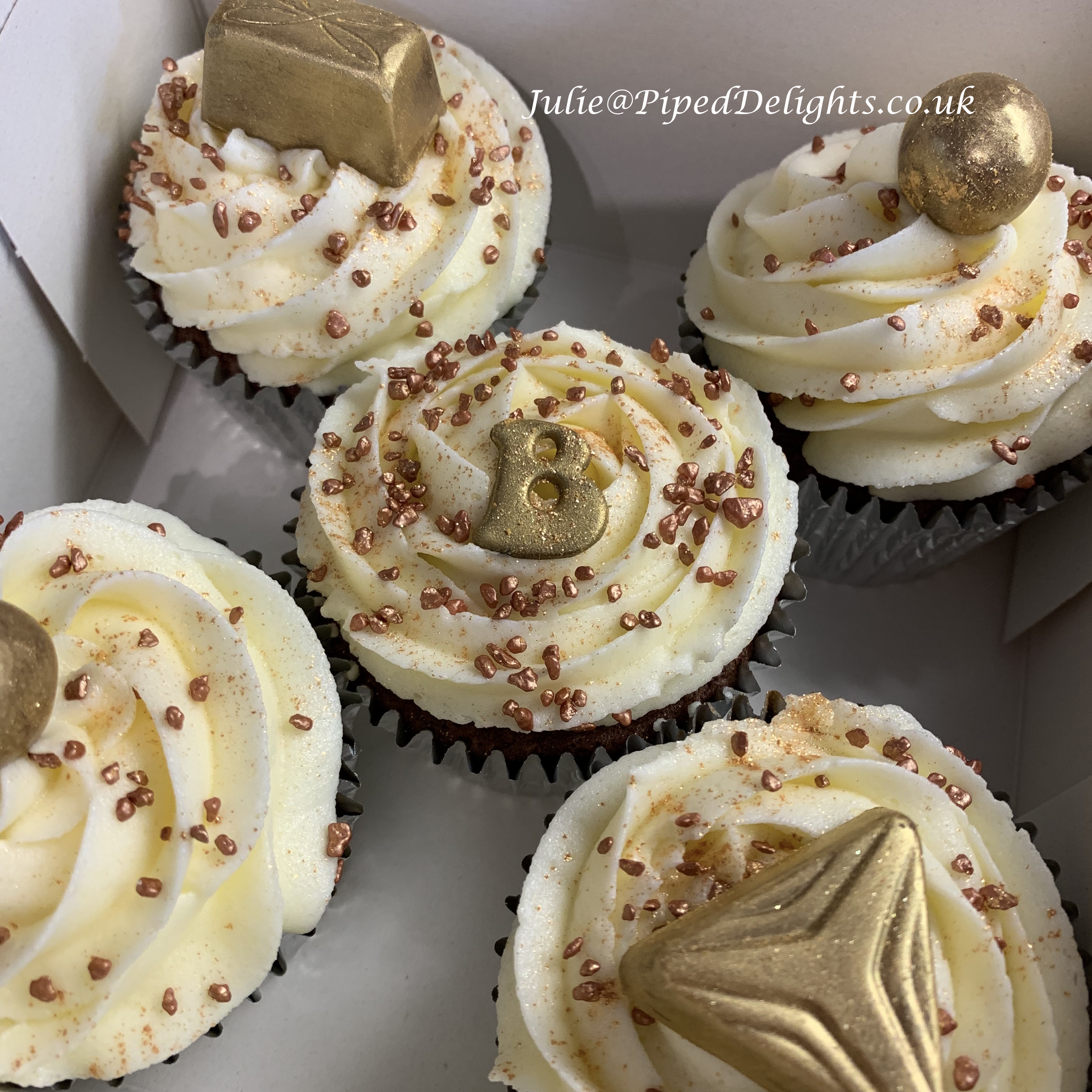 Cupcakes Piped Delights By Julie Bespoke Handmade Cakes In