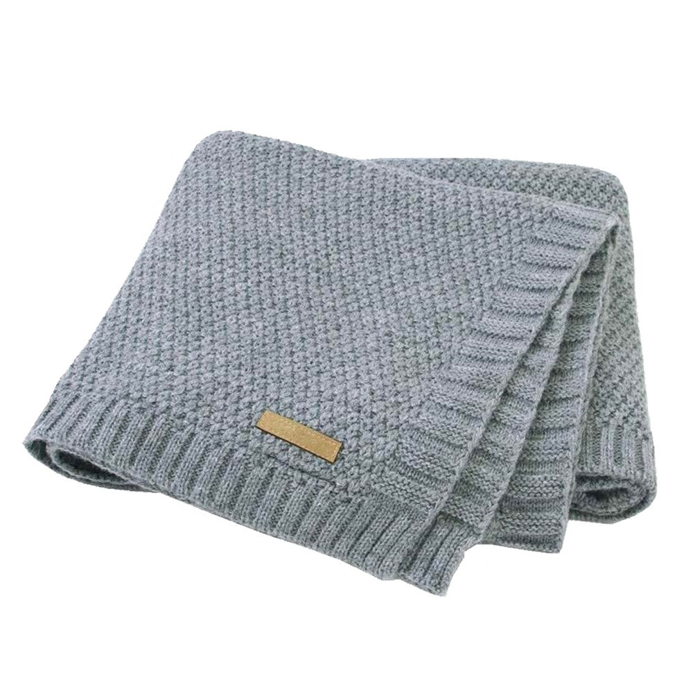 Couverture tricot Les Chatounets Gris
