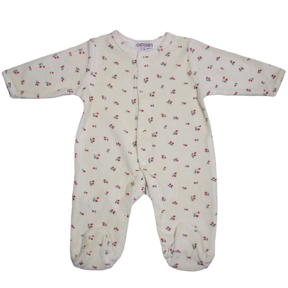 Pyjama Velours Cerise