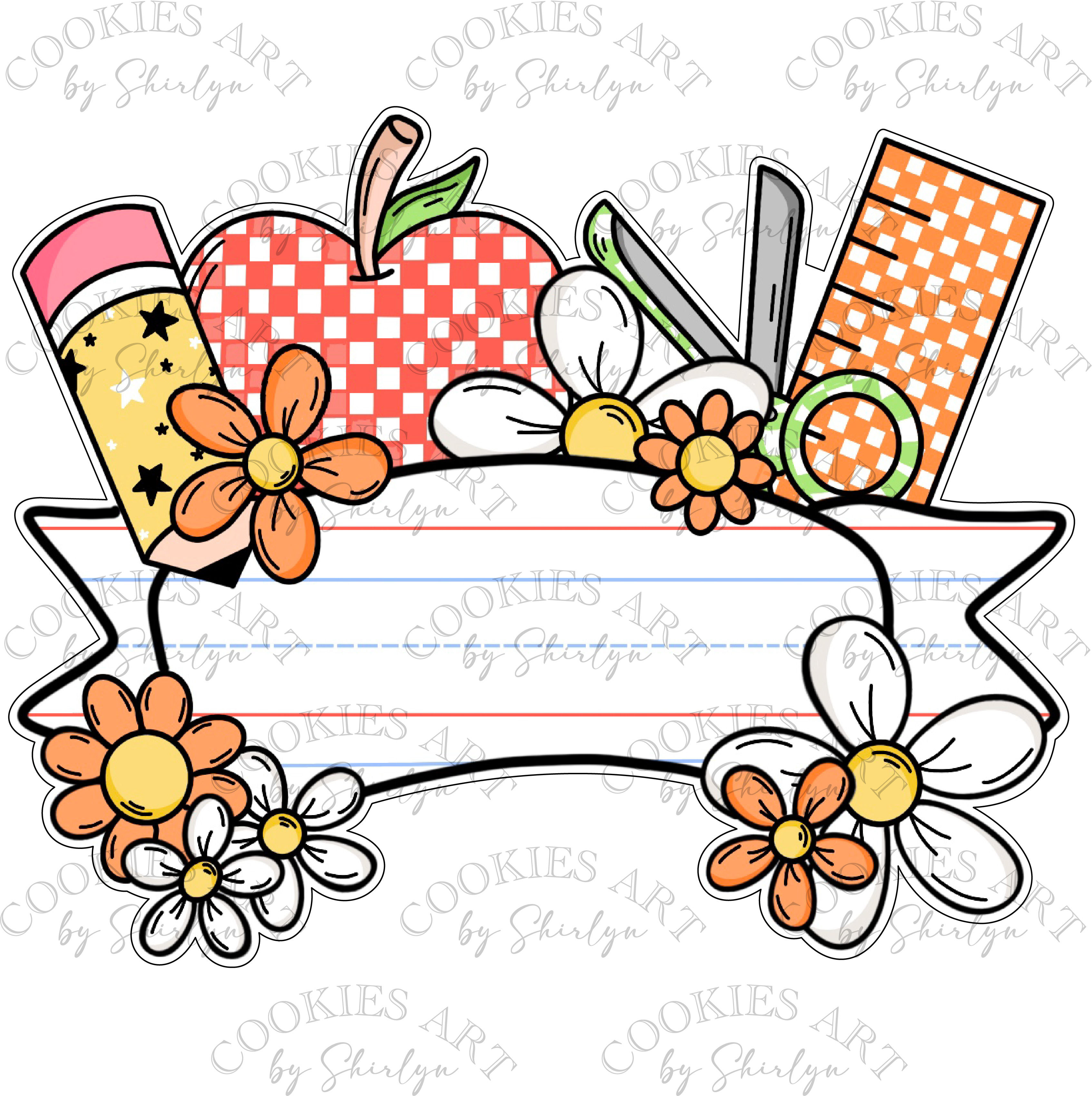 Groovy Personalized Name Banner STL File (Digital File)