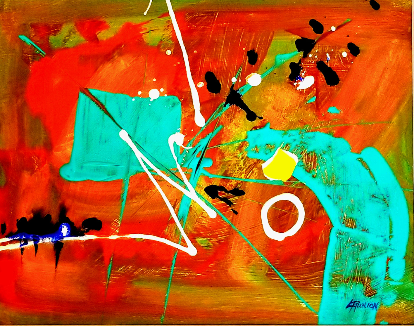 TROPICAL SUNRISE III (abstract art)