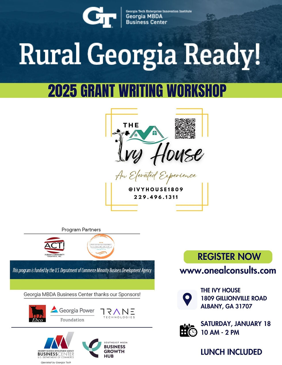 Rural Georgia Ready! Grant Writing Workshop - The Ivy House