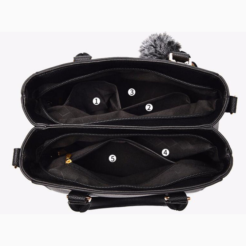 Thumbnail: Embroidery Messenger Bags Women Leather Handbags Bags for Women Sac a Main Ladie