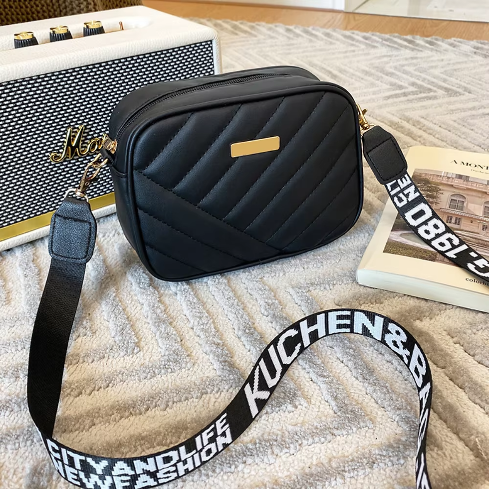 Thumbnail: HOMEFISH High Quality PU Shoulder Bags for Woman's Handbag Simple Crossbody Casu