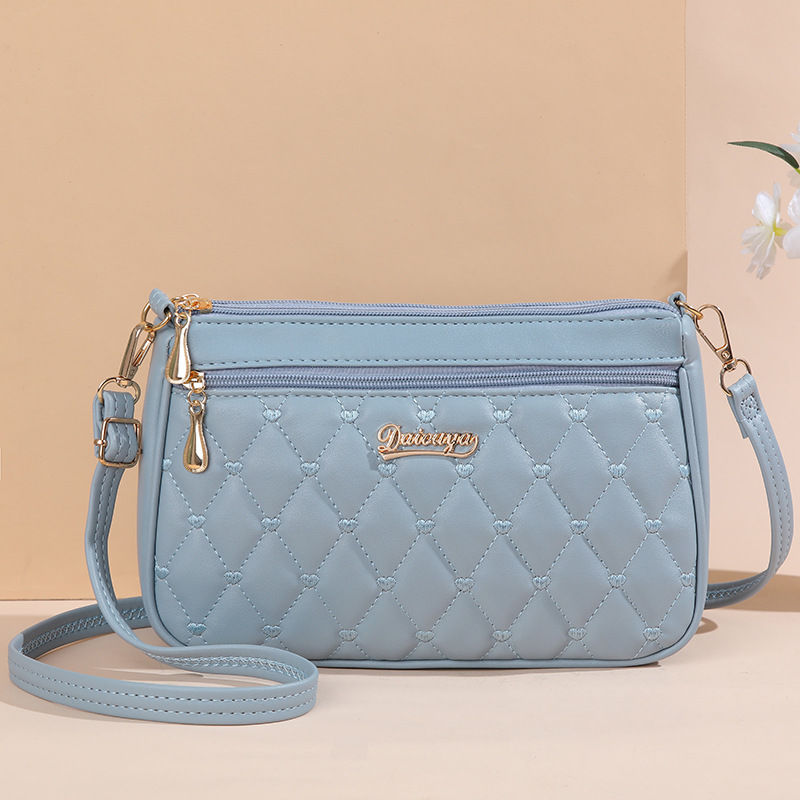 Thumbnail: Embroidery Messenger Bags Women Leather Handbags Bags for Women Sac a Main Ladie