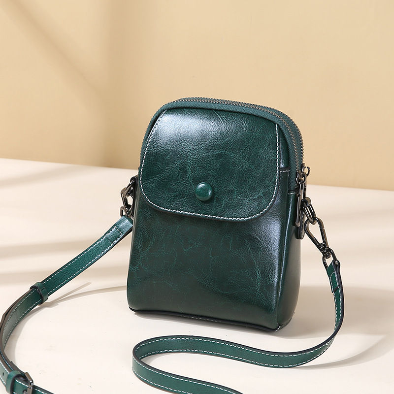Thumbnail: YANATARI mini small genuine leather vintage bag Crossbody Bag luxury mobile phon