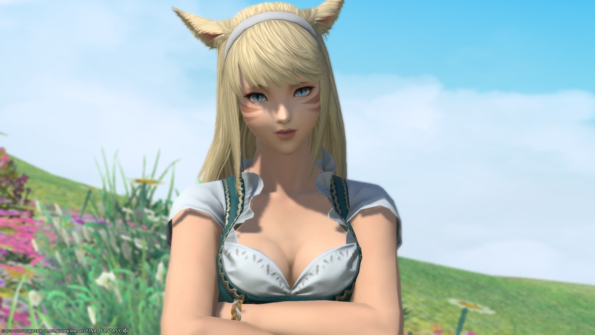 ff14 エロ　gif­ Marie Ronan 日記「ディアンドルコスチューム！盛り盛りおっぱいもあるよ！」 | FINAL FANTASY XIV, The  Lodestone