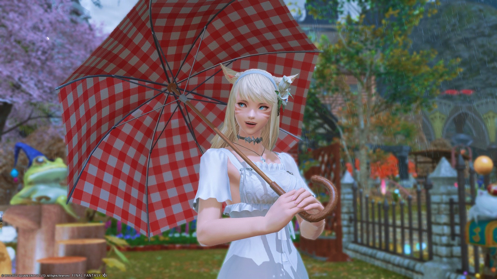 Marie Ronan 日記 傘でポーズにゃり Final Fantasy Xiv The Lodestone