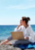 woman at beach