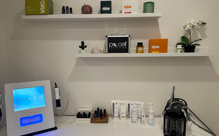 Photo from North Vancouver location at Laguse Club presenting the variety of premium procedures, Oxygeneo, RF, procell