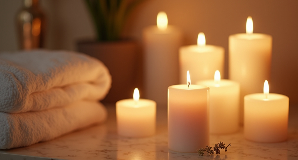 Abstract view of a calming spa retreat environment designed for relaxation.