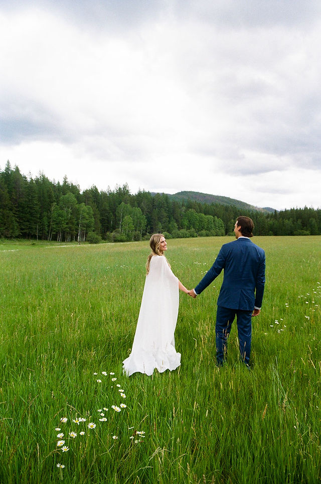 Abbott Valley Homestead Montana wedding photography on film