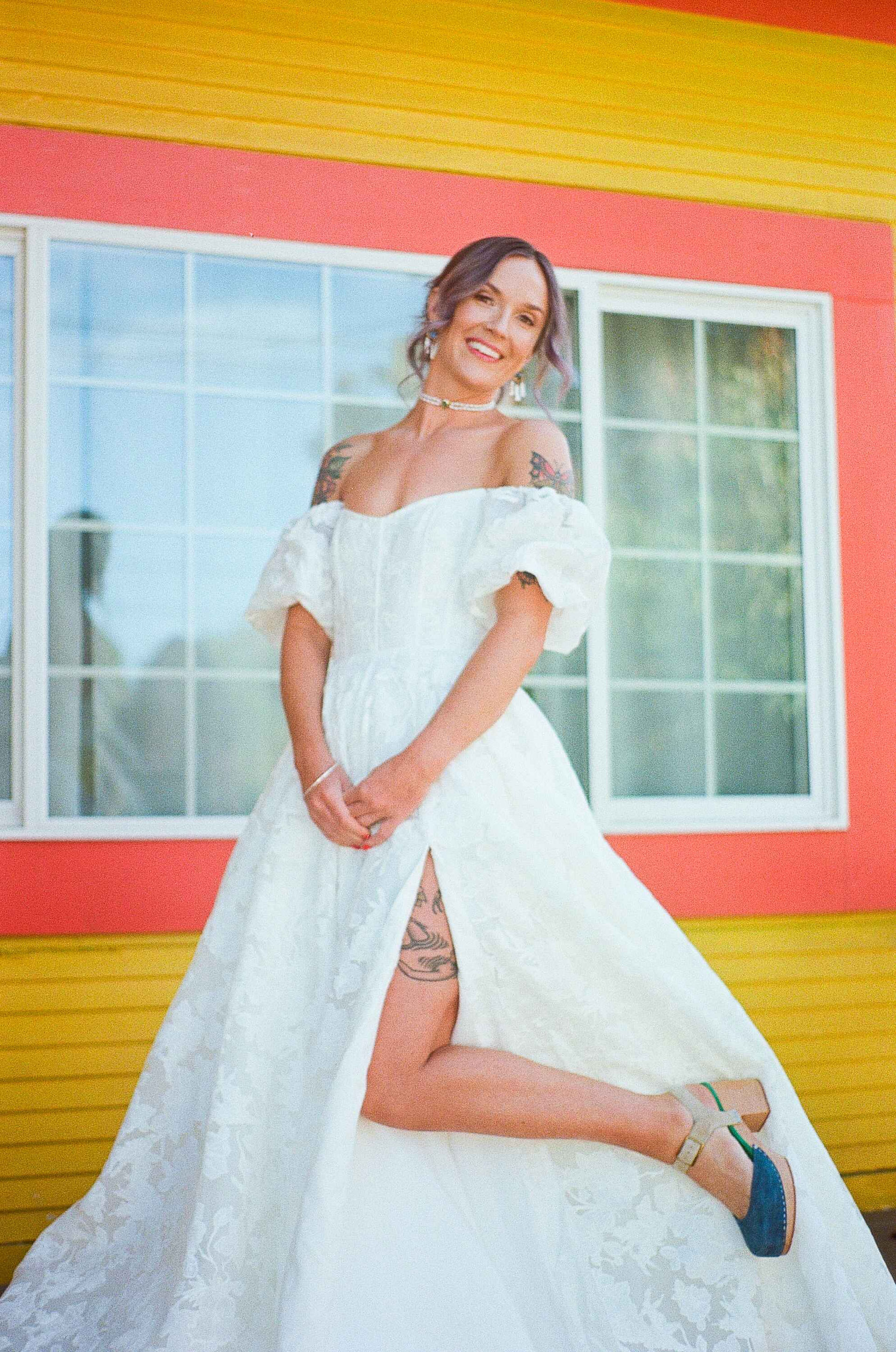Portland film wedding photographer at Pomarius and Blockhouse